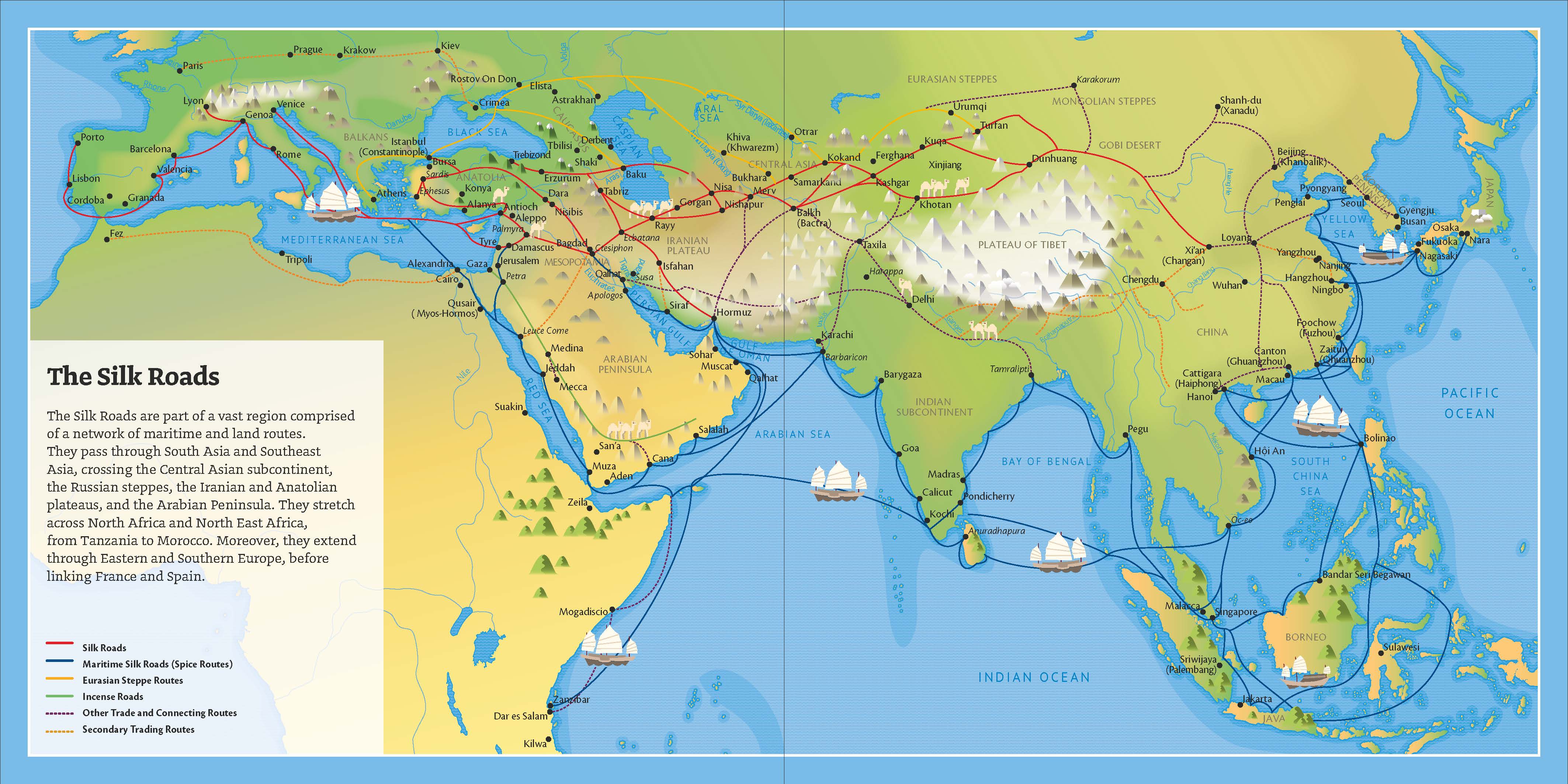 Silk Roads Map 1 