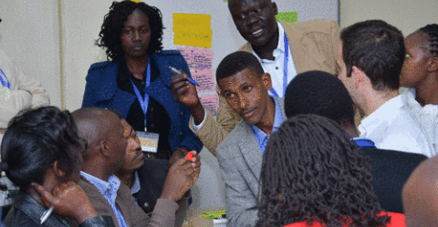 Group discussion of participants during the Water-Energy-Food Nexus training © UNESCO