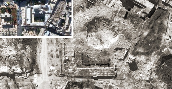 (Top left) ©2010 DigitalGlobe (Source: U.S. Department of State, Next View License) and (Main photo) ©2017 DigitalGlobe (Source : U.S. Department of State, Next View License)